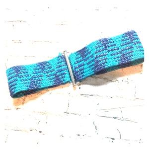 Woven Multi Colored Wide Belt